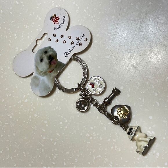 Bichon frise Keychain   - Picture 1 of 6